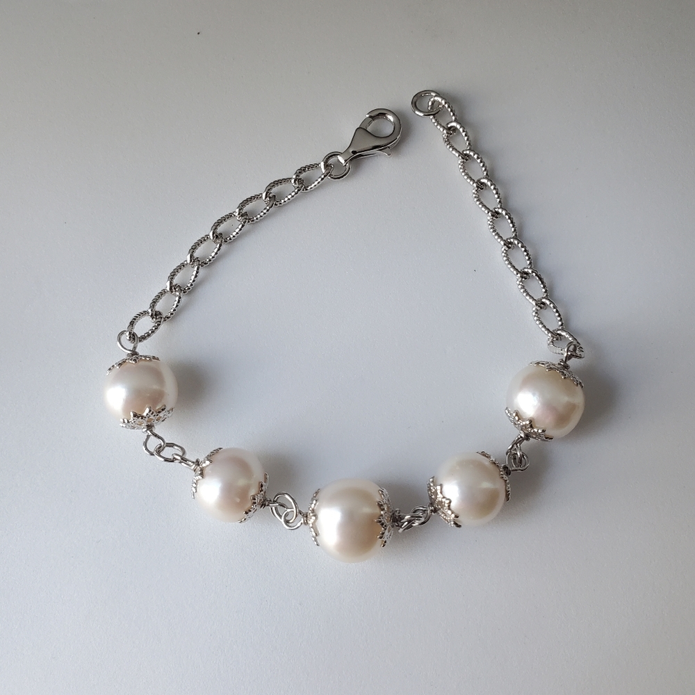 Bracelet 925 silver Pearls